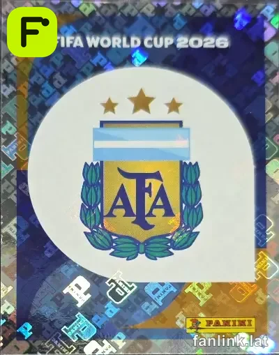 Emblem #ARG1 — Lámina Panini FIFA World Cup 2026 (Argentina)