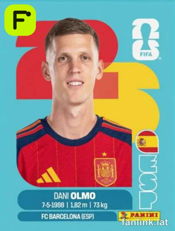 Dani Olmo #ESP16 — Lámina Panini FIFA World Cup 2026 (Spain)