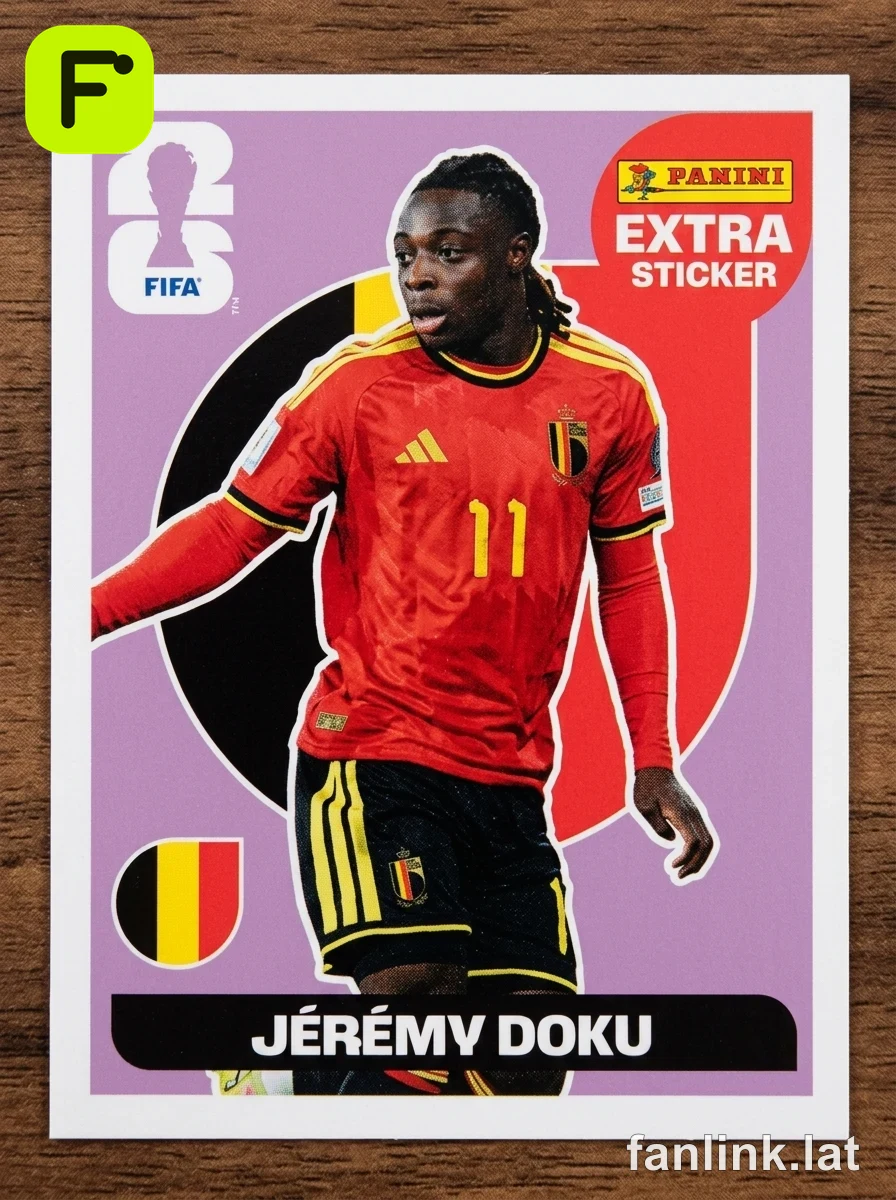 Panini Extra Sticker Jérémy Doku Extra Sticker (Regular) — Jérémy Doku