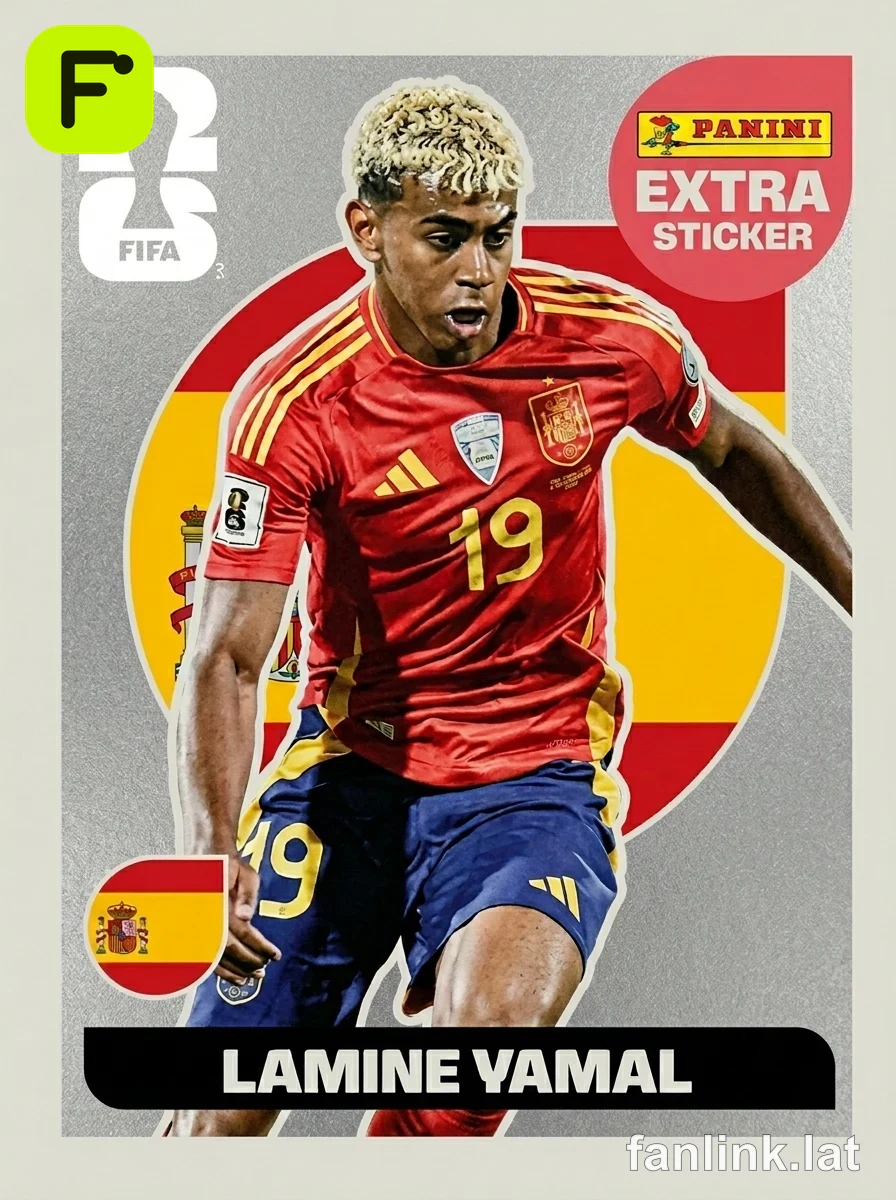 Panini Extra Sticker Extra Sticker | Plata (Silver) — Lamine Yamal