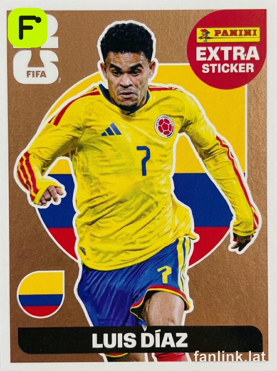 Panini Extra Sticker Extra Sticker Bronce — Luis Díaz