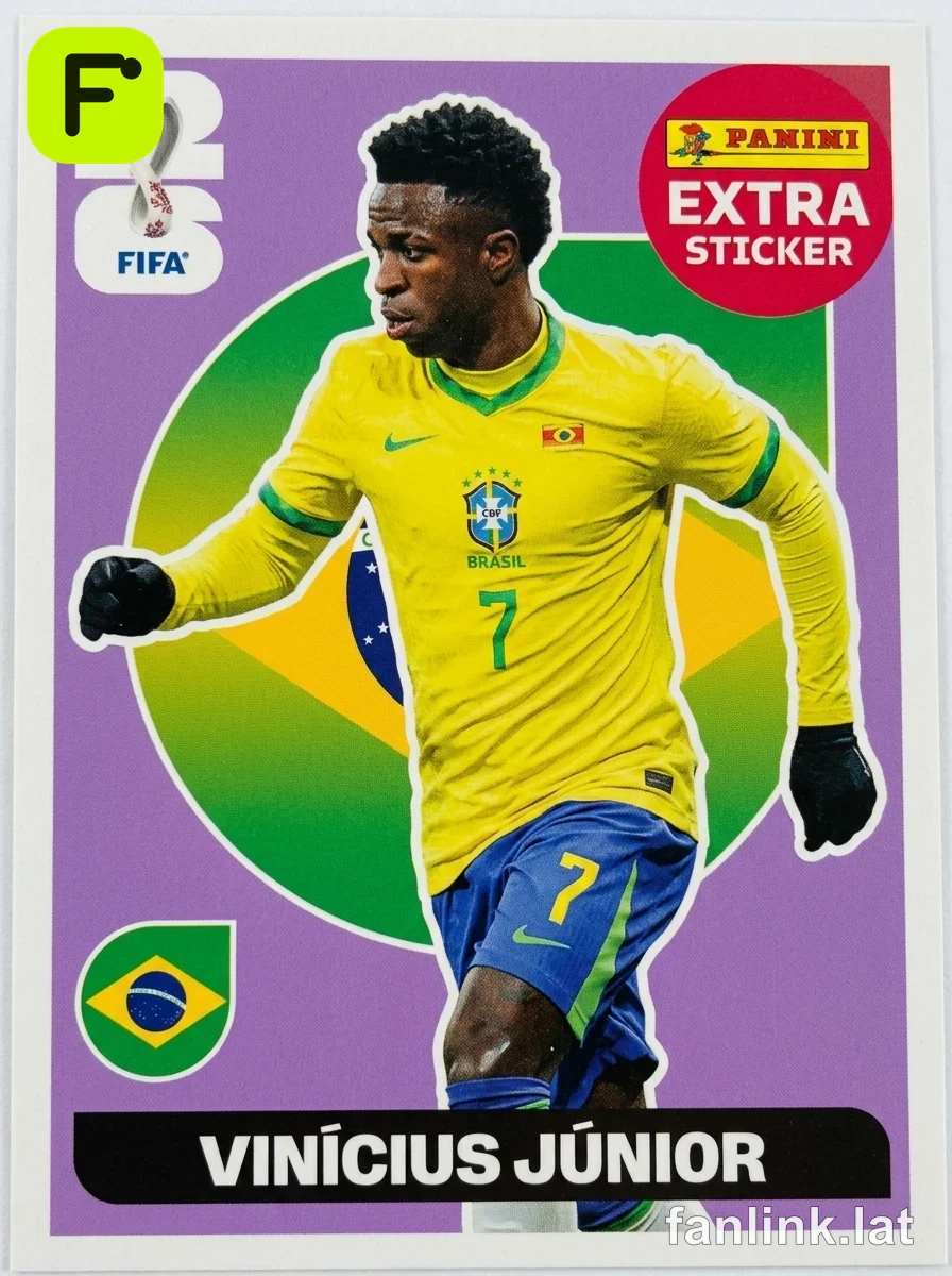Panini Extra Sticker Extra Sticker | Lilás (Purple) — Vinícius Júnior