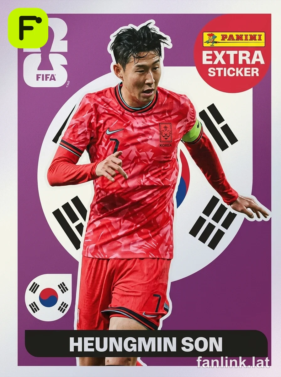 Panini Extra Sticker Regular Extra Sticker (Lavender Shade) — Son Heung-min