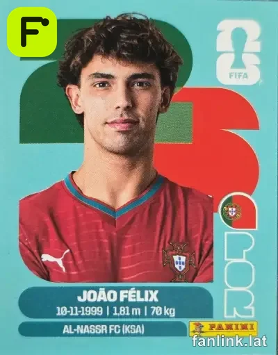 João Felix #POR17 — Lámina Panini FIFA World Cup 2026 (Portugal)