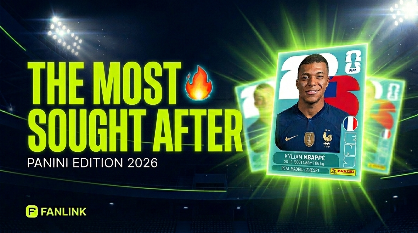 Most Wanted Panini World Cup 2026 Stickers — FanLink · Panini FIFA World Cup 2026