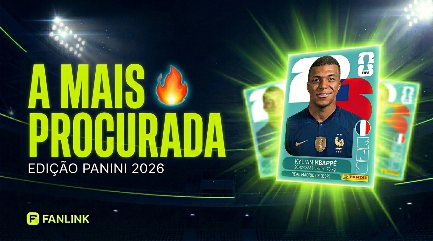 Figurinhas mais procuradas da Copa 2026 — FanLink · Panini FIFA World Cup 2026