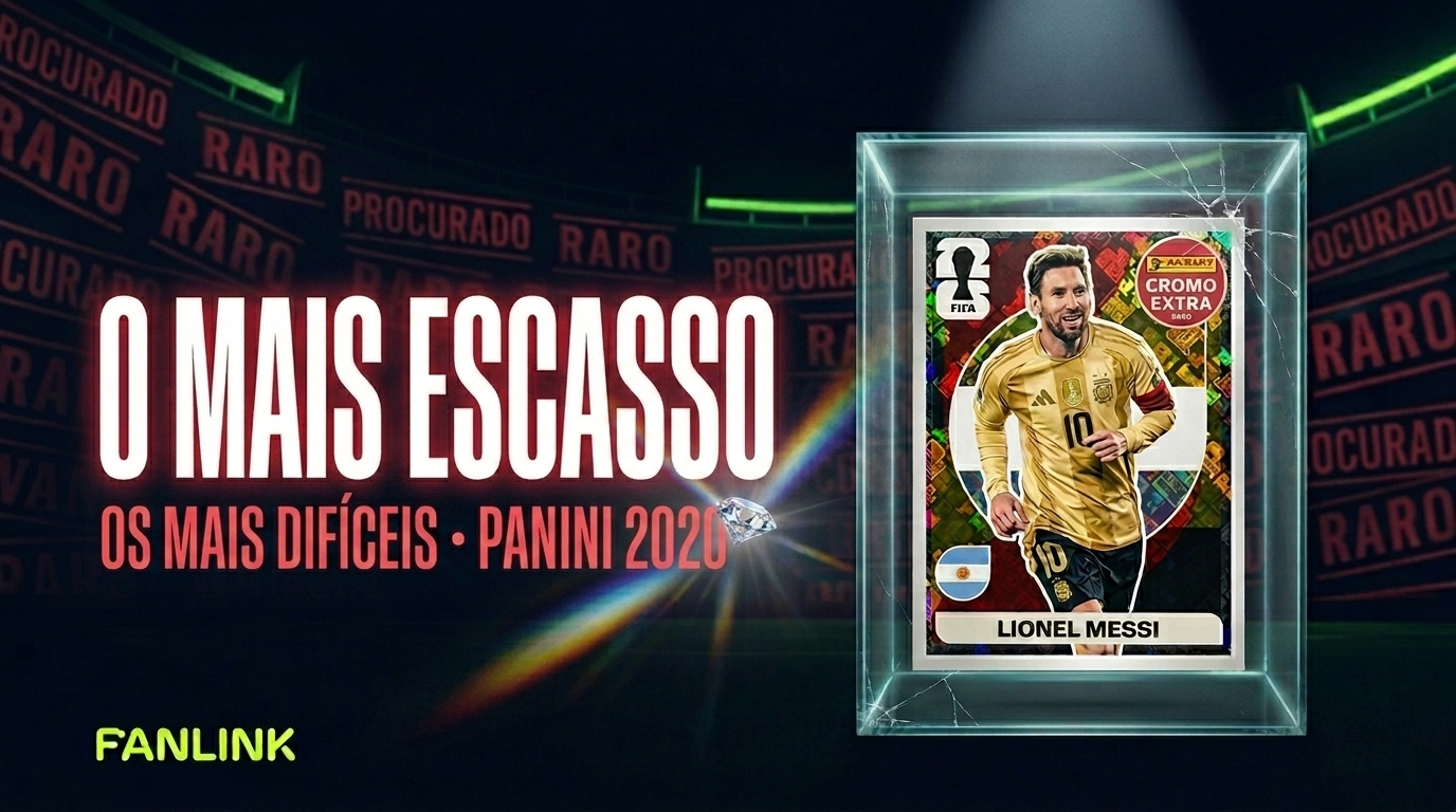 Figurinhas mais raras da Copa 2026 — FanLink · Panini FIFA World Cup 2026